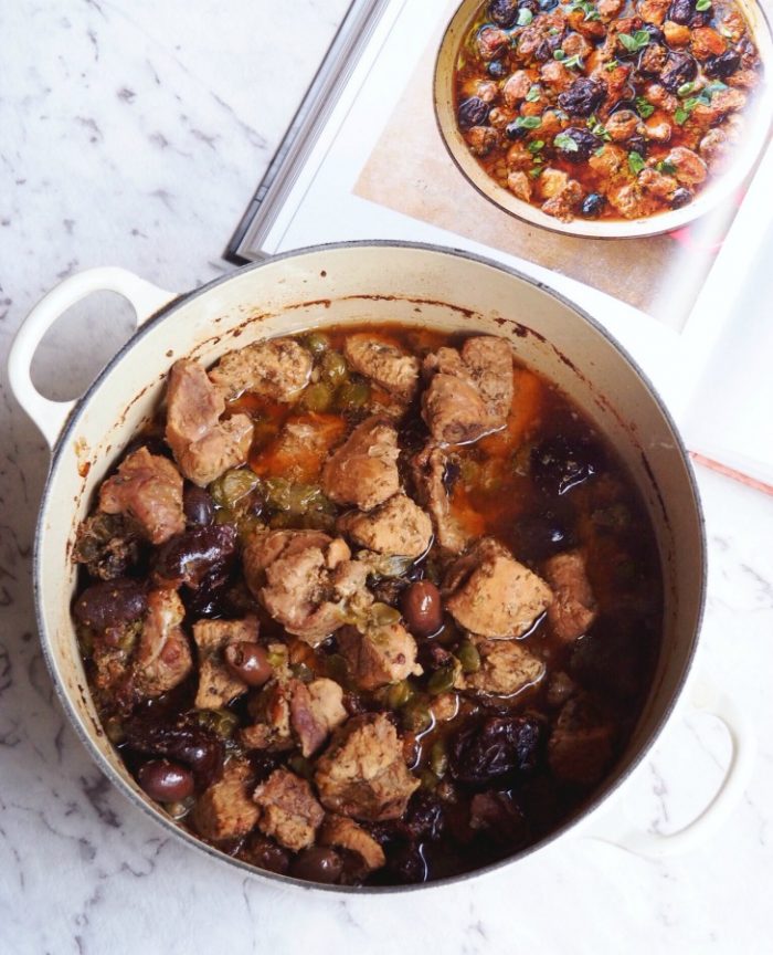Nigella's Pork with Prunes Olives and Capers