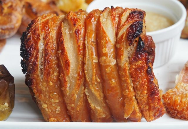 Roast Leg of Pork with Apple Sauce