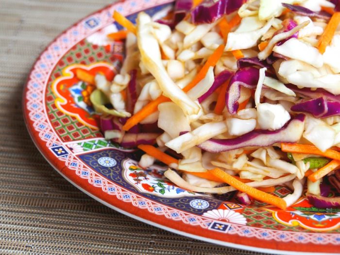 Asian Coleslaw with Healthy Dressing 2