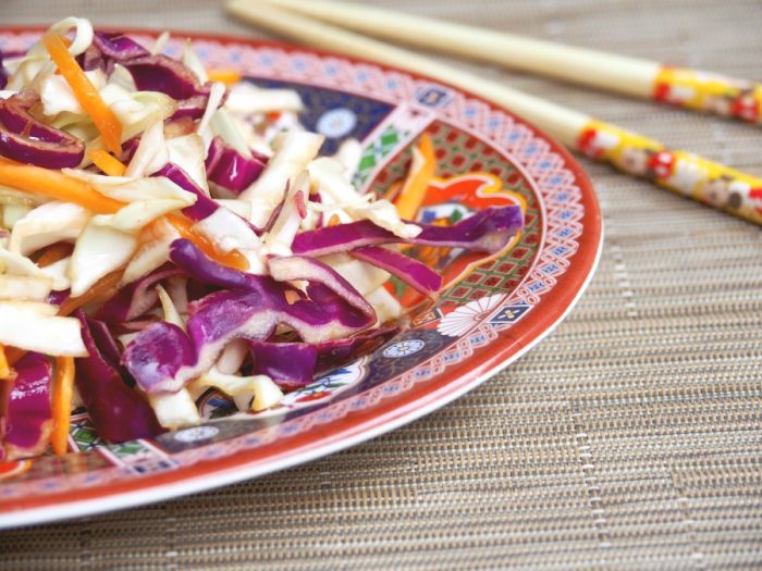 Asian Coleslaw with Healthy Dressing 1