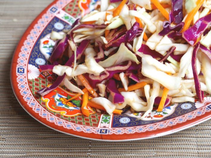 Asian Coleslaw with Healthy Dressing 3