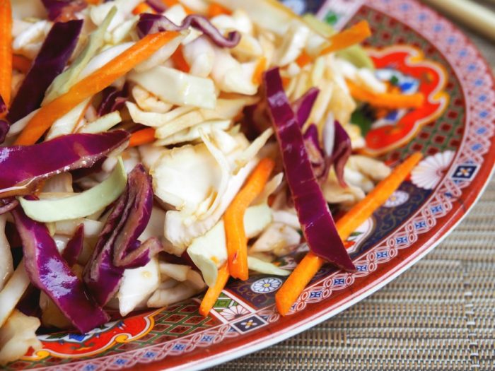 Asian slaw with soy dressing 4