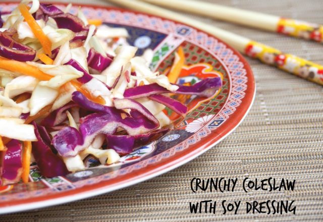 Crunchy Coleslaw with Soy Dressing