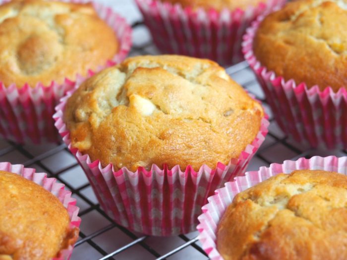 Banana, White Chocolate and Cherry Cupcakes 4