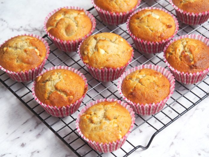 Banana, White Chocolate and Cherry Cupcakes 2