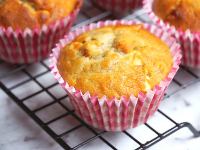 Banana, White Chocolate and Cherry Cupcakes 3