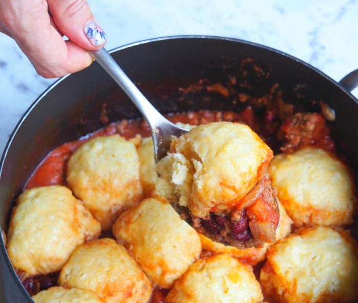 Chilli Beef with Cornbread Dumplings 4