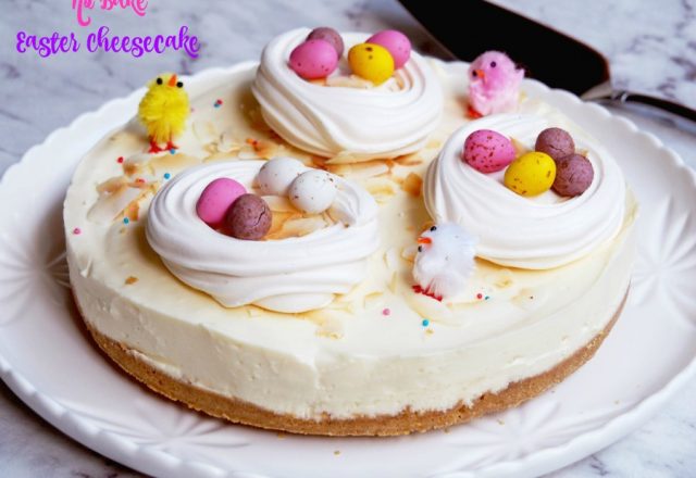 No Bake Easter Cheesecake