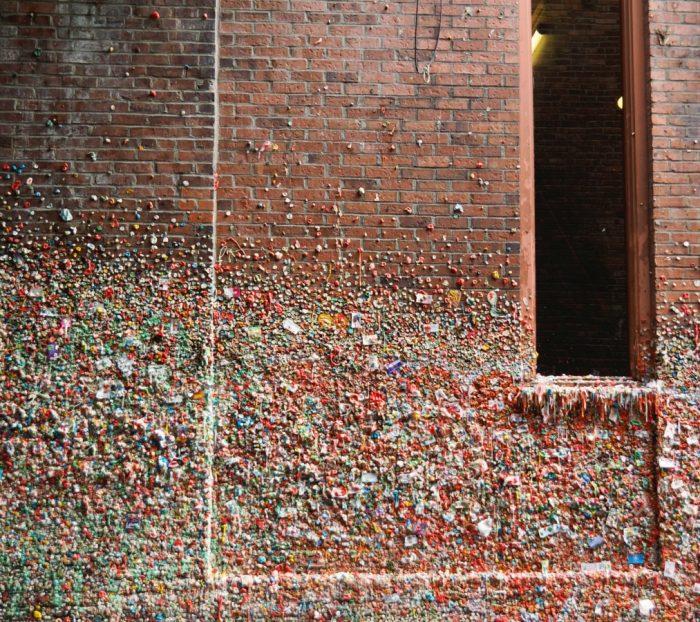 Things to do in Seattle - Pike Place Market gum wall