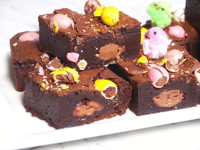 Salted Caramel and Mini Egg Brownies 4