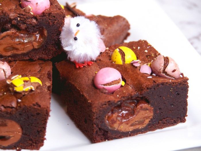 Salted Caramel and Mini Egg Brownies 7