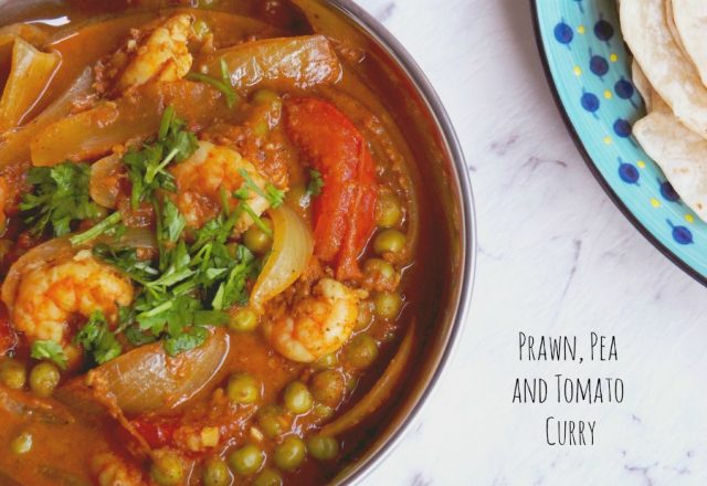 Slow Cooker Prawn, Pea and Tomato Curry