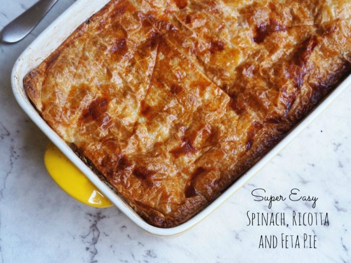 Easy Spinach Ricotta and Feta Pie