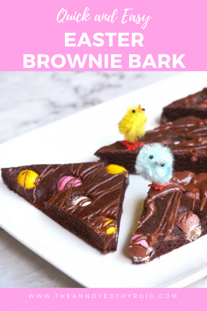 easter brownie bark