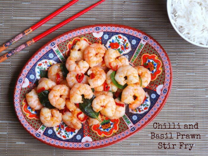 Chilli Basil Prawn Stir Fry