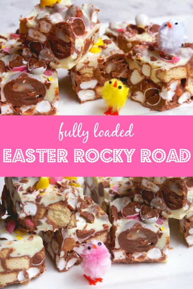 fully loaded easter rocky road