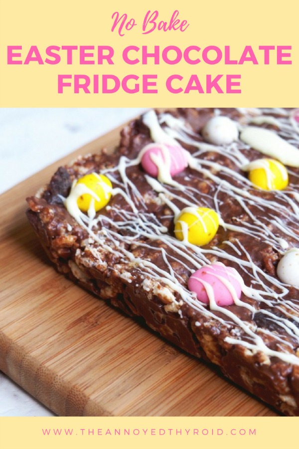 easter chocolate fridge cake