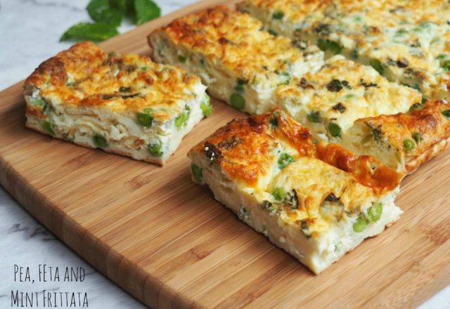 Meatless Monday: Pea, Feta and Mint Frittata