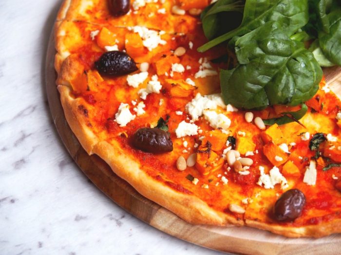 Pumpkin, Feta and Pine Nut Pizza 2