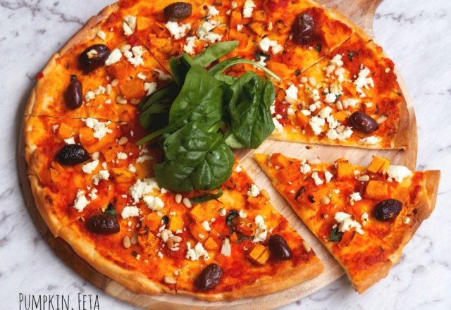 Meatless Monday – Pumpkin, Feta and Pine Nut Pizza