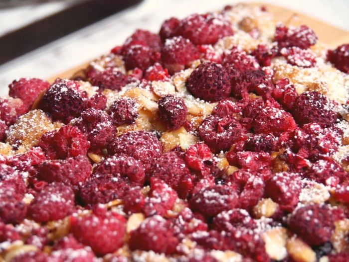 Mixed Berry and Almond Traybake 3