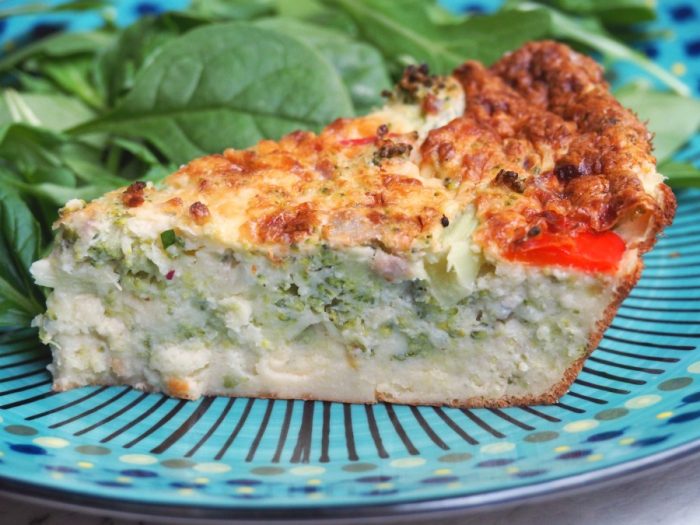 Broccoli and Capsicum Crustless Quiche 3