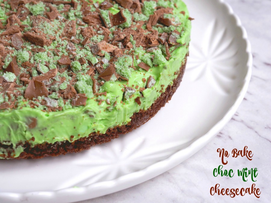 No Bake Choc Mint Cheesecake 9