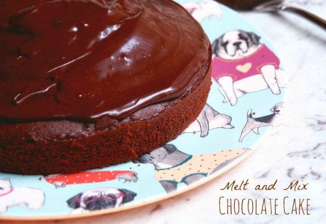 Melt and Mix Chocolate Cake