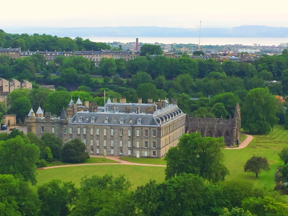 48 hours in Edinburgh - Hollyrood Palace from Salisbury Scrag