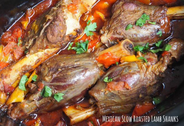 Slow Cooker Mexican Lamb Shanks