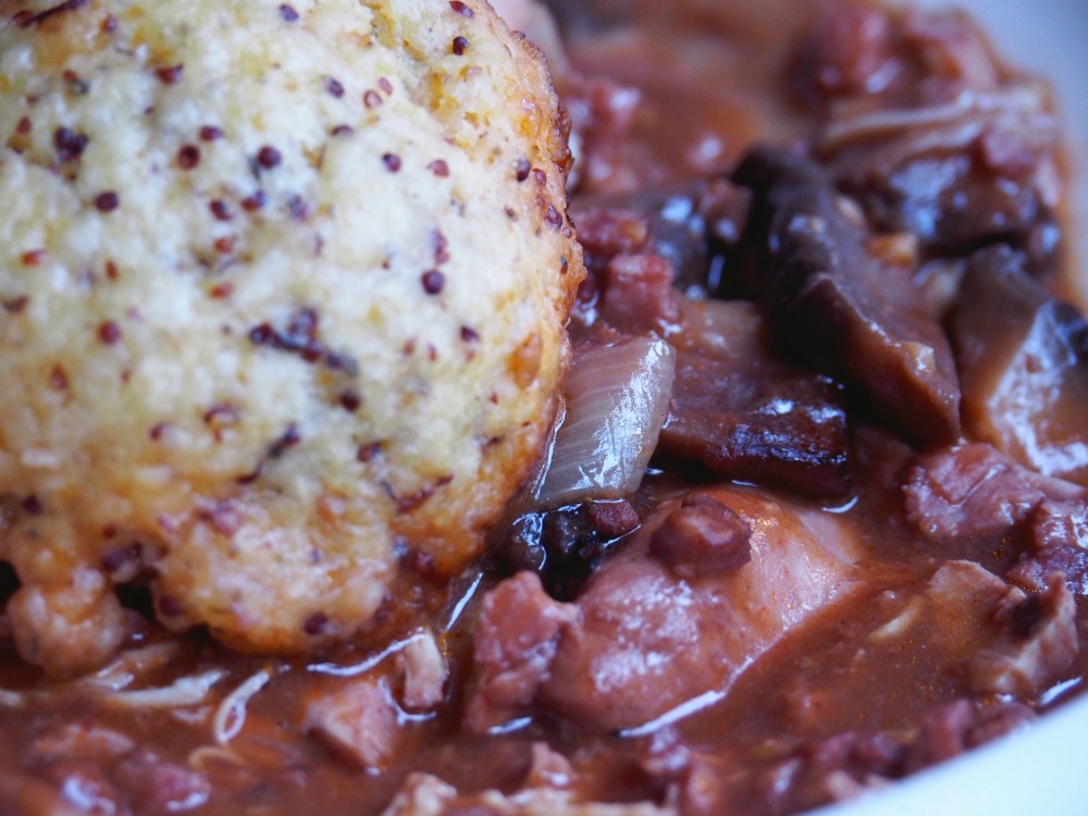 Slow Cooker Chicken and Red Wine Casserole with Dumplings 4