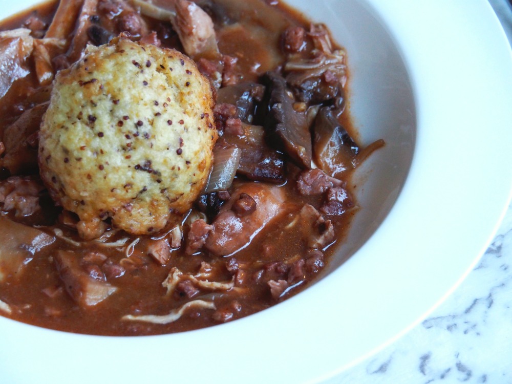 Slow Cooker Chicken and Red Wine Casserole with Dumplings 3
