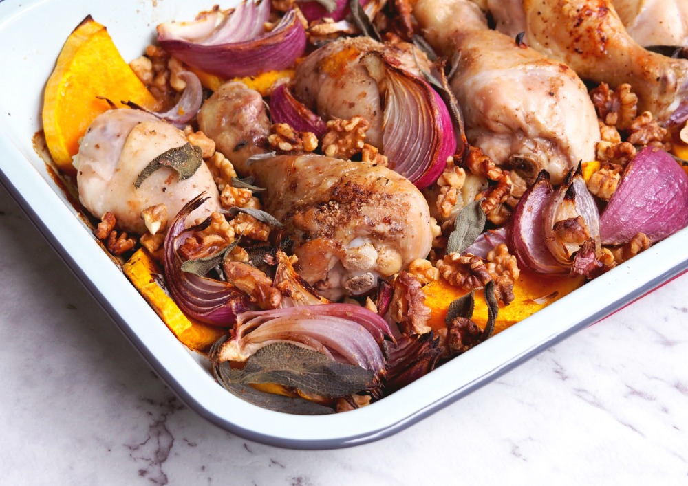 One pan baked chicken and walnuts 8