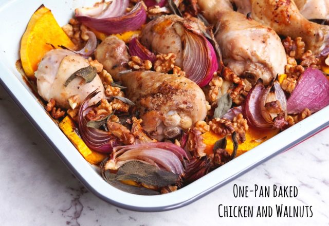 One-Pan Baked Chicken and Walnuts