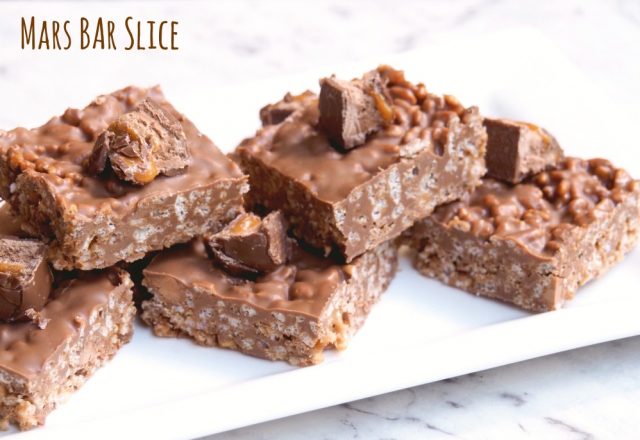 Heather’s No Bake Mars Bar Slice