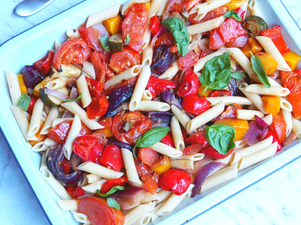 mediterranean veggie pasta 4