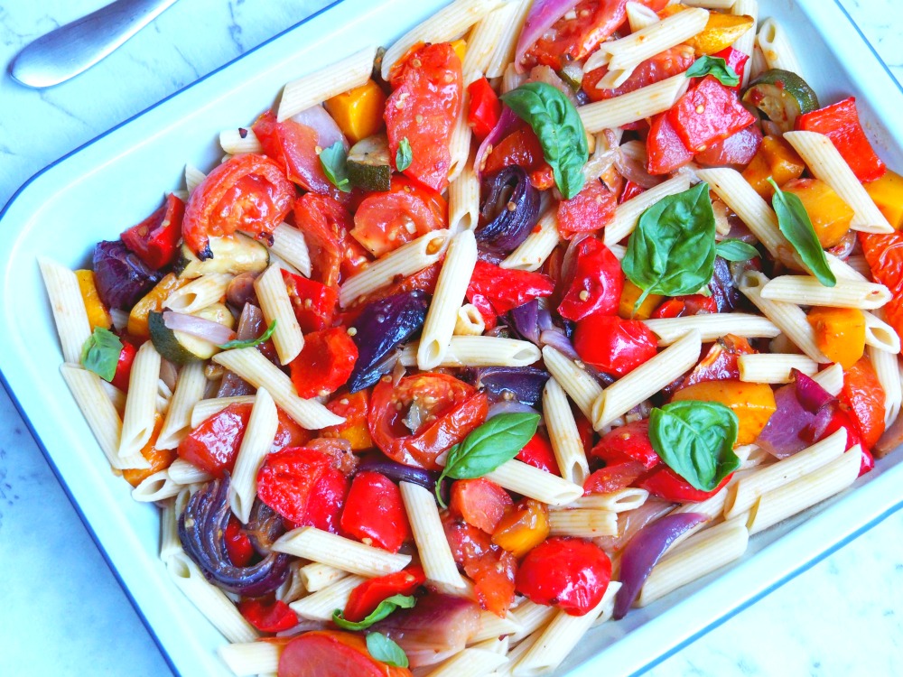 mediterranean veggie pasta 2