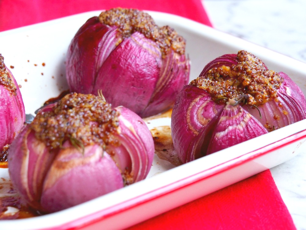 Mustardy Baked Onions 4