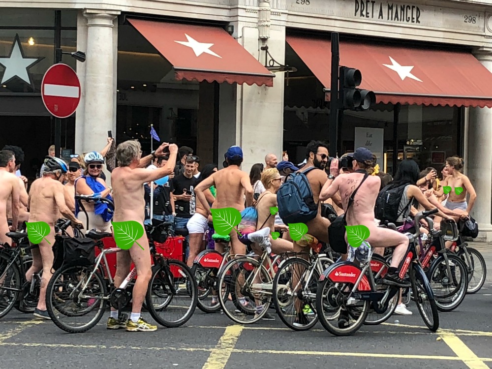 48 hours in London - naked bike ride