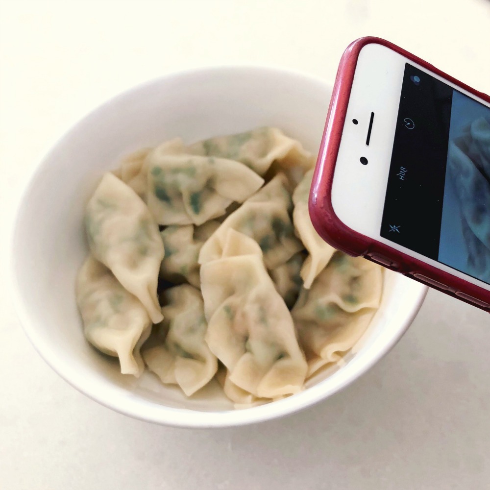 Making dumplings 