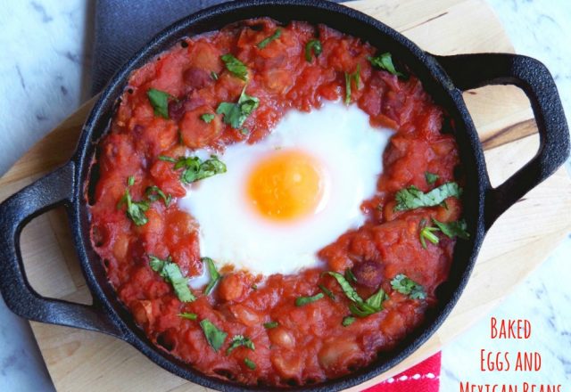 Meatless Monday – Baked Eggs and Mexican Beans