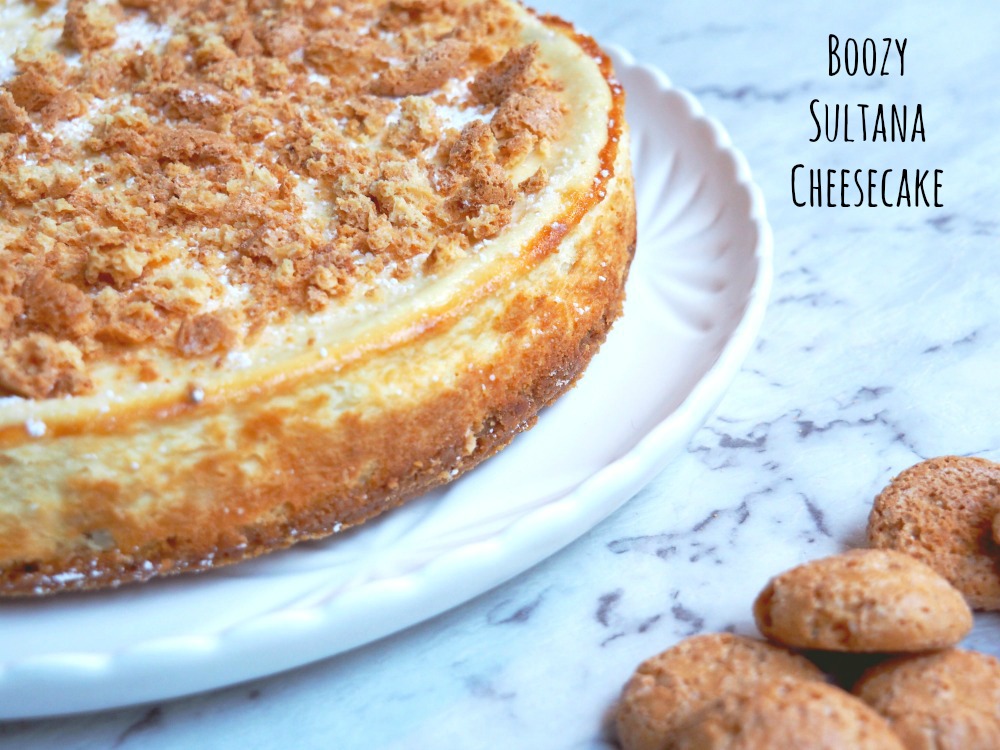 Boozy Sultana Cheesecake