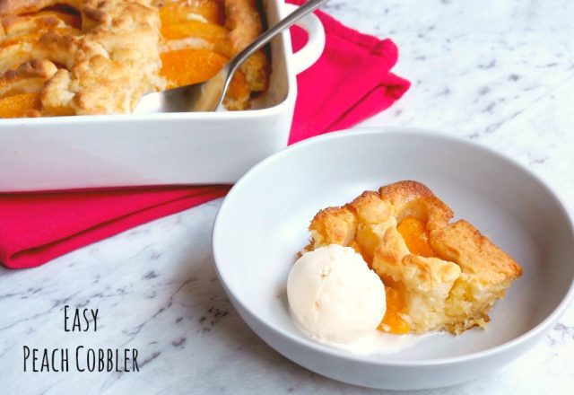 Easy Peach Cobbler