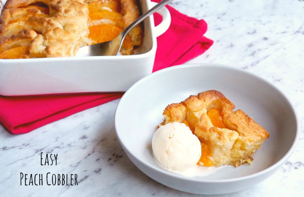 Easy-peach-cobbler