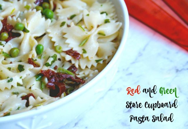 Meatless Monday – Red and Green Store Cupboard Salad