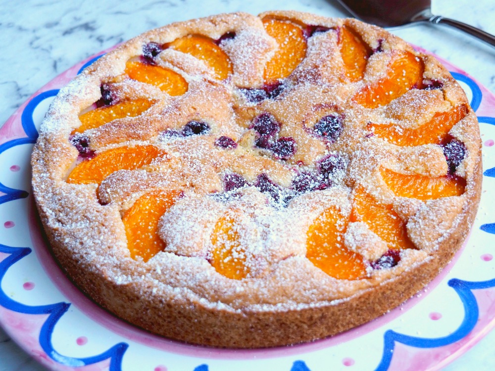 Viv's Peach and Raspberry Tart 