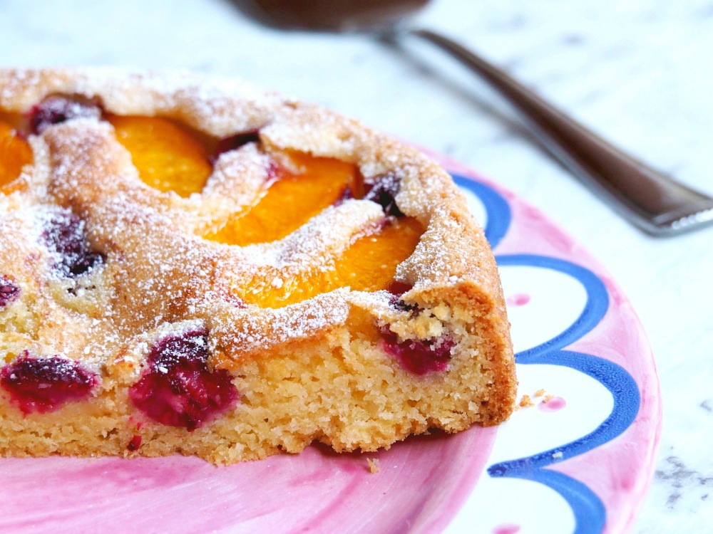 Viv's Peach and Raspberry Tart 2