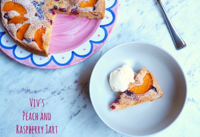 Viv’s Peach and Raspberry Tart