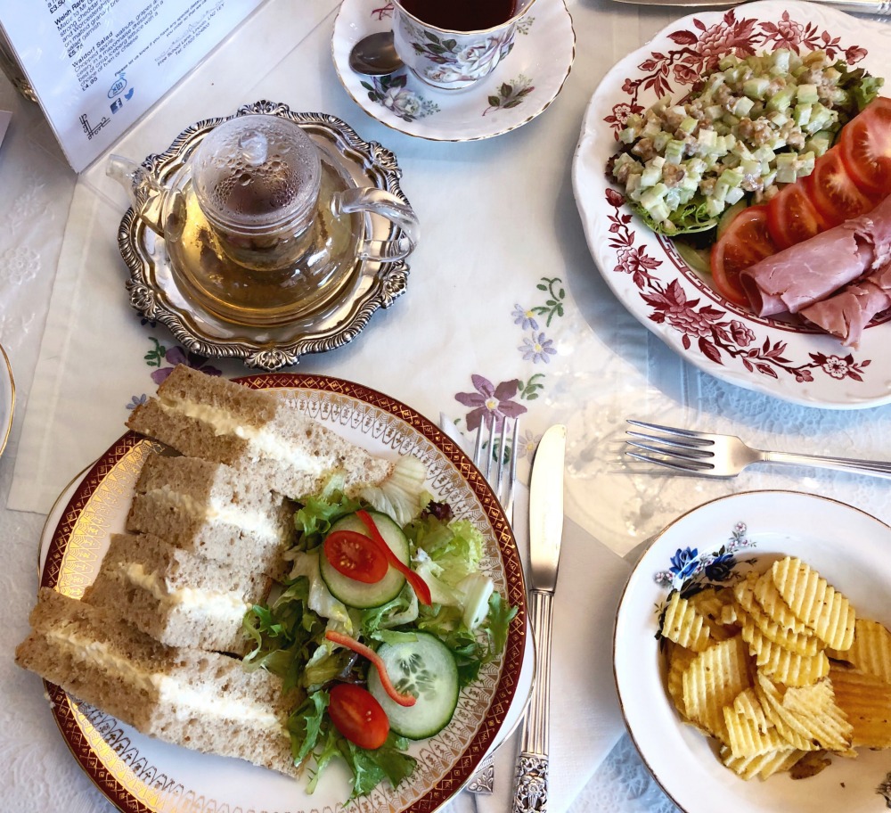 Lady Rose's Edwardian Tea Room - sandwiches and salad 