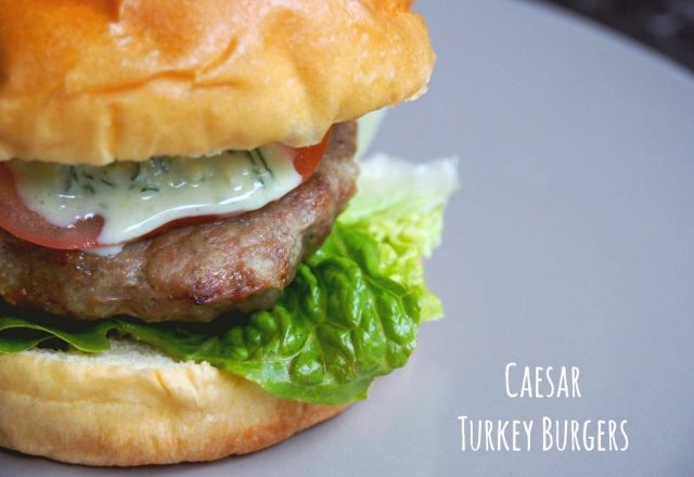 Caesar Turkey Burgers